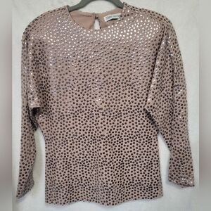 VTG Mary Ann Restivo Sequin Top NWT Size 8 Union Tag MSRP $400
